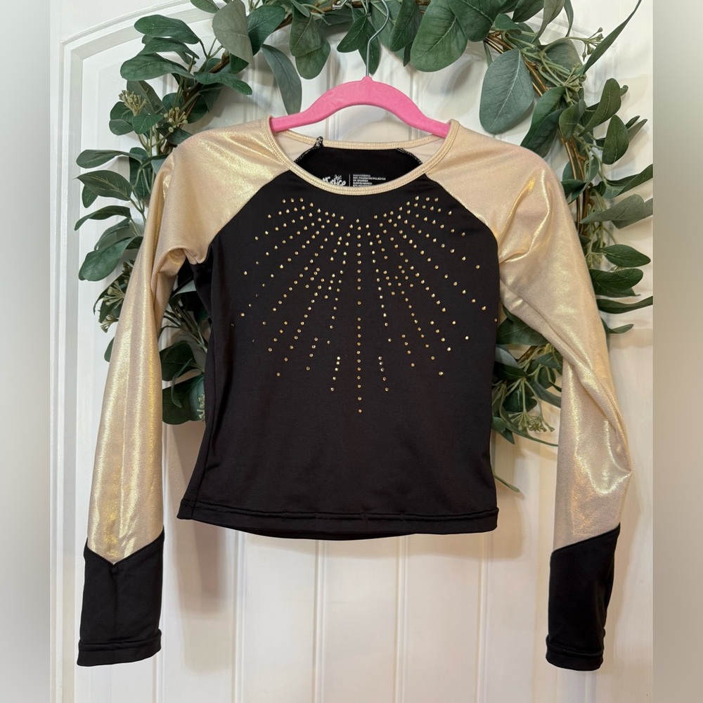 ▪️‎ 4/$25- Justice Gymnastics / Dance Stud Detail Top